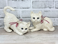 Vintage Set of 2 Hand Painted