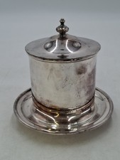 Elkington & Co Pot Condensed Milk Silver Plated Lidded 27445 14.5 cm