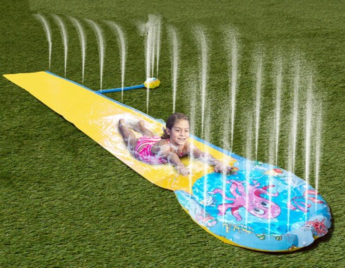 Slip and slide with built - and,