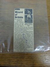 1947-1961 Blackpool: Stanley Matthews Autographed Clipping (6cm x 13cm). UK ORDE