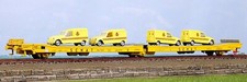 Electrotren He6035 Renfe Semat Ladks, Yellow Livery, 4 Citroen 2CV Vans