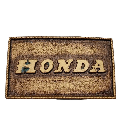 Honda belt buckle - honda, vintage