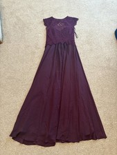 Debut By Debenhams Burgundy Maxi Gown Dress, Bridesmaid/prom/ball, Size 10