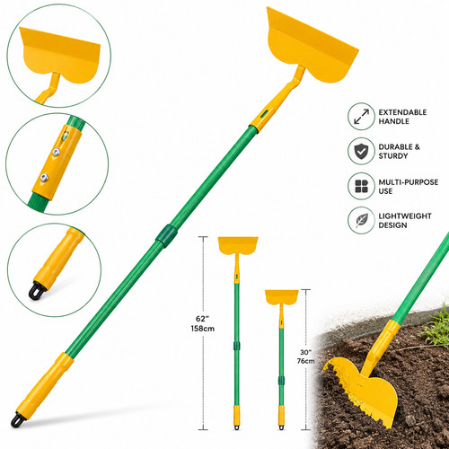 Telescopic garden hoe - telescopic, &