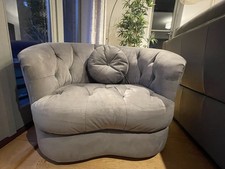 Suede cuddle chair from - “suede”,