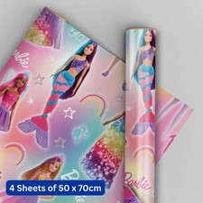 Barbie 4 Sheets & 4 Tags Gift