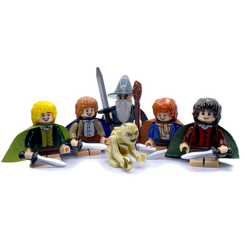 Hobbits minifigure set gandalf - set,