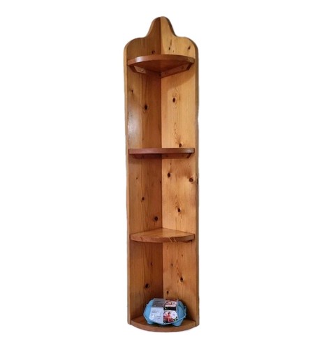 Solid pine corner shelves 4ft - solid,