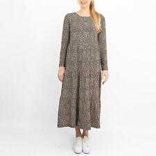 Seasalt Dress Womens Line Strokes Ice Daisy Onyx Floral Cotton Midi Black Summer