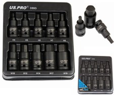 US Pro 10pc Impact Hex Socket