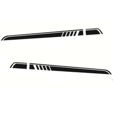 2PCS Car Side Body Vinyl Stickers Decal Racing Sports Long Stripe Graphics Decal