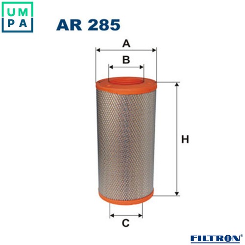 Air filter 285 for - for, iveco