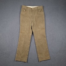 Vintage POLO RALPH LAUREN Trousers Mens W32 L32 Green Corduroy 80s 5 Pocket