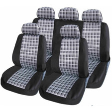 Sakura Wembley Full Set Seat Covers Rear & Front Car Full Set Black Protectors
