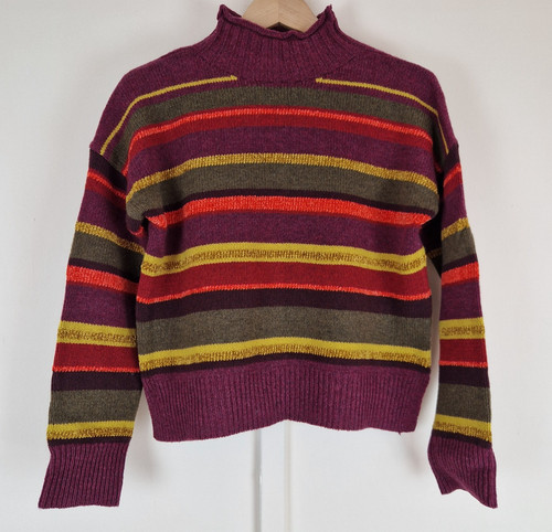 Toast merino wool silk striped - toast,