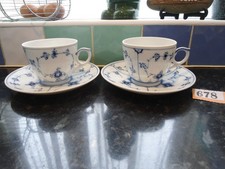 2 x Large Tea Cups & Saucers -