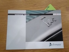 Lamborghini Winning Team 2006 Sales Brochure Catalogue