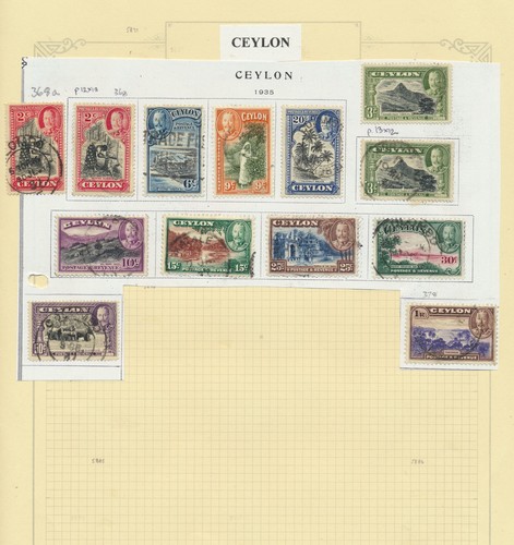 Ceylon 1935 issues sg368 - 1935,