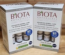 (2) BIOTA Botanicals Herbal Hair Care Experts Leave-In SERUM 6 Bottles Total!!