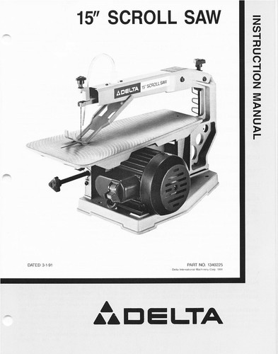 Delta scroll saw - delta, 15"