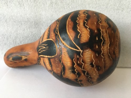 Vintage carved gourd musical - gourd,