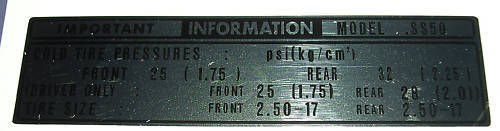 Honda ss50 ss50zb2 tyre - honda,