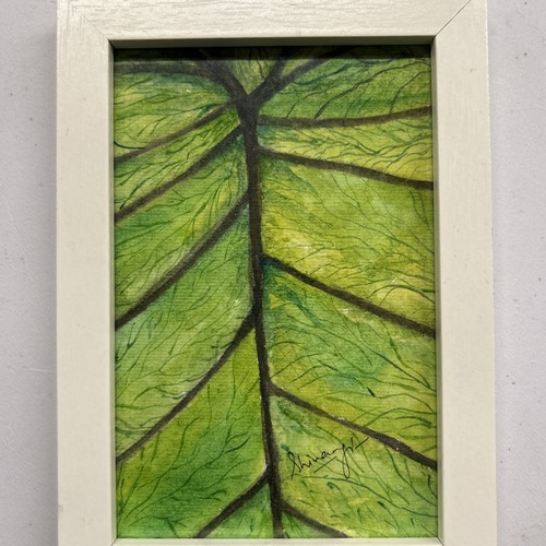 Green watercolor botanical - green,