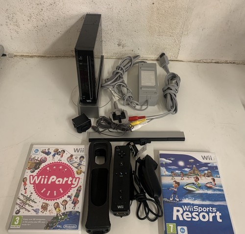Nintendo wii console black - wii,