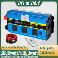 3000w 6000w 24v 240v - 6000w, pure