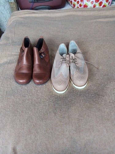 Beige brogue gold fleck - beige,