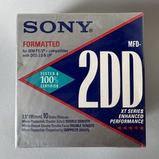 10x SONY Floppy Disks MFD-2DD