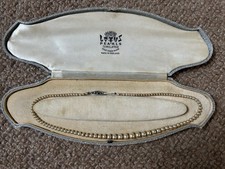 Vintage Lotus Pearls Simulated Necklace In Original Box