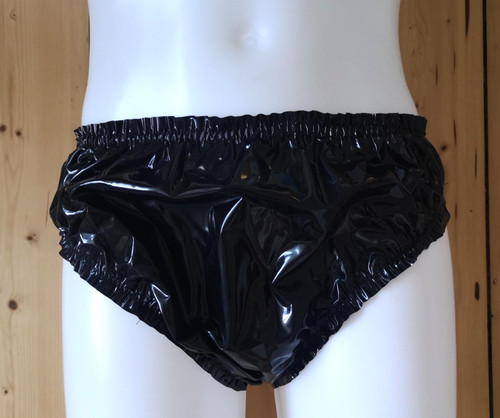 Pvc panties black plastic - pvc,
