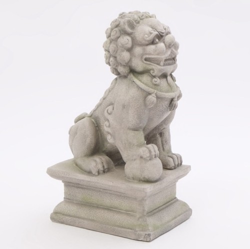 Grey lion garden - lion, ornament
