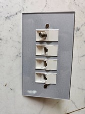 Forbes and Lomax perspex 4 gang data sky socket