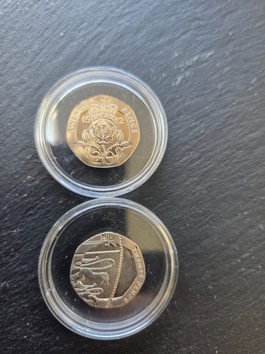 20p coins 1982 uncirculated - 20p,