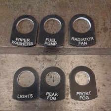 Lucas Switch tag Classic Car, Racing Car,Kit Car,tractor 4 x4 with  12.5mm hole 