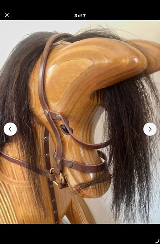 Wooden rocking horse ian - wooden,