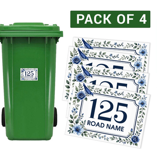 Wheelie bin stickers house - bin,