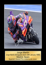 JORGE MARTIN MOTO GP Signed Photo Reproduction Posters Print Wall Art A3,A4,A5