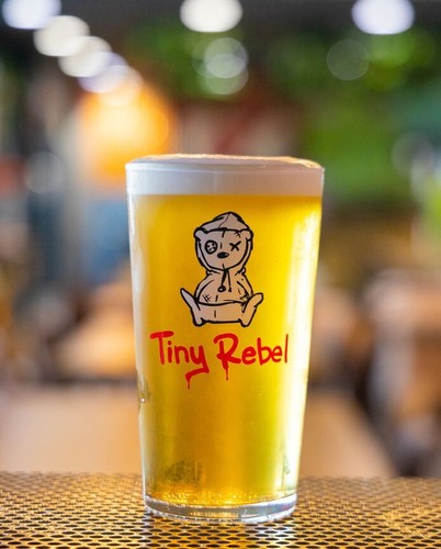Tiny rebel pint - tiny, white