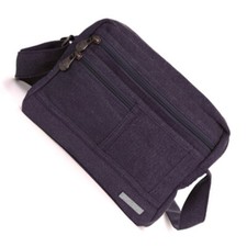 Hemp Medium Smart Shoulder Bag by Sativa Bags-Plum