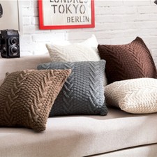 Square Knitted Pillowcase