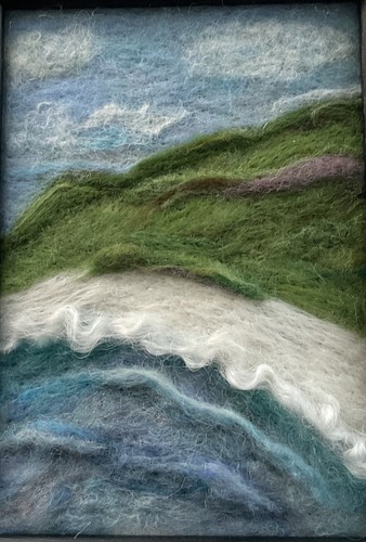 Needle felting kit landscape - needle,