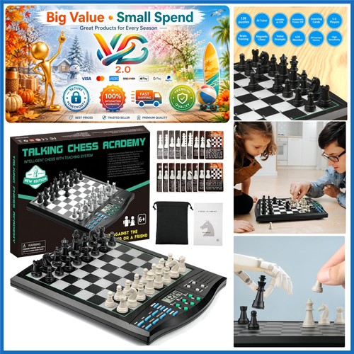Talking chess academy - chess,