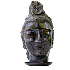 Large Chinese Bronzed Plaster