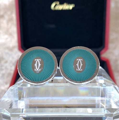 Cartier cufflinks round double - round,