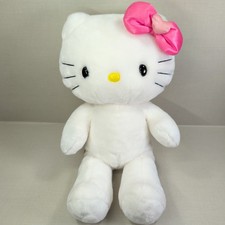 Build a Bear 2010 White Fluffy Hello Kitty Plush Toy - Sanrio