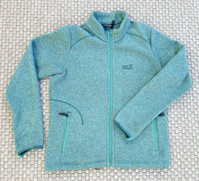 Jack Wolfskin Nanuk 200 Women’s Fleece Full Zip Green Warm Jacket Size Large