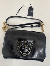 Pinko Small Soft Leather Crossbody bag - Black BNWT New 